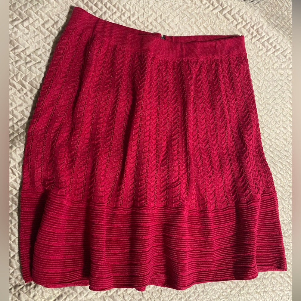 3/$20 Cooperative Red Knit A-Line Mini Skirt M